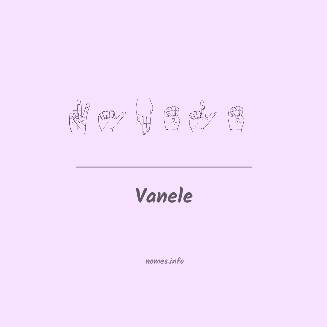 Vanele em Libras