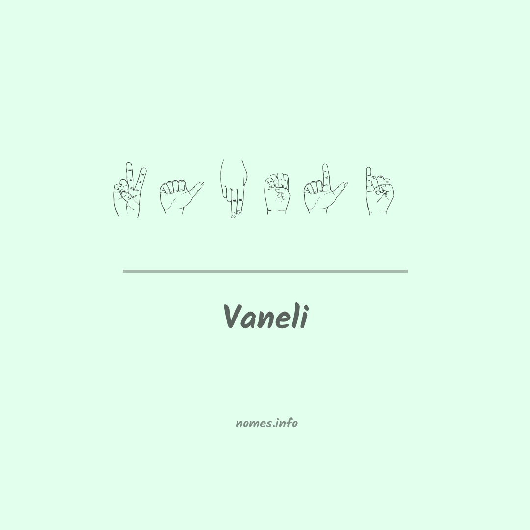 Vaneli em Libras