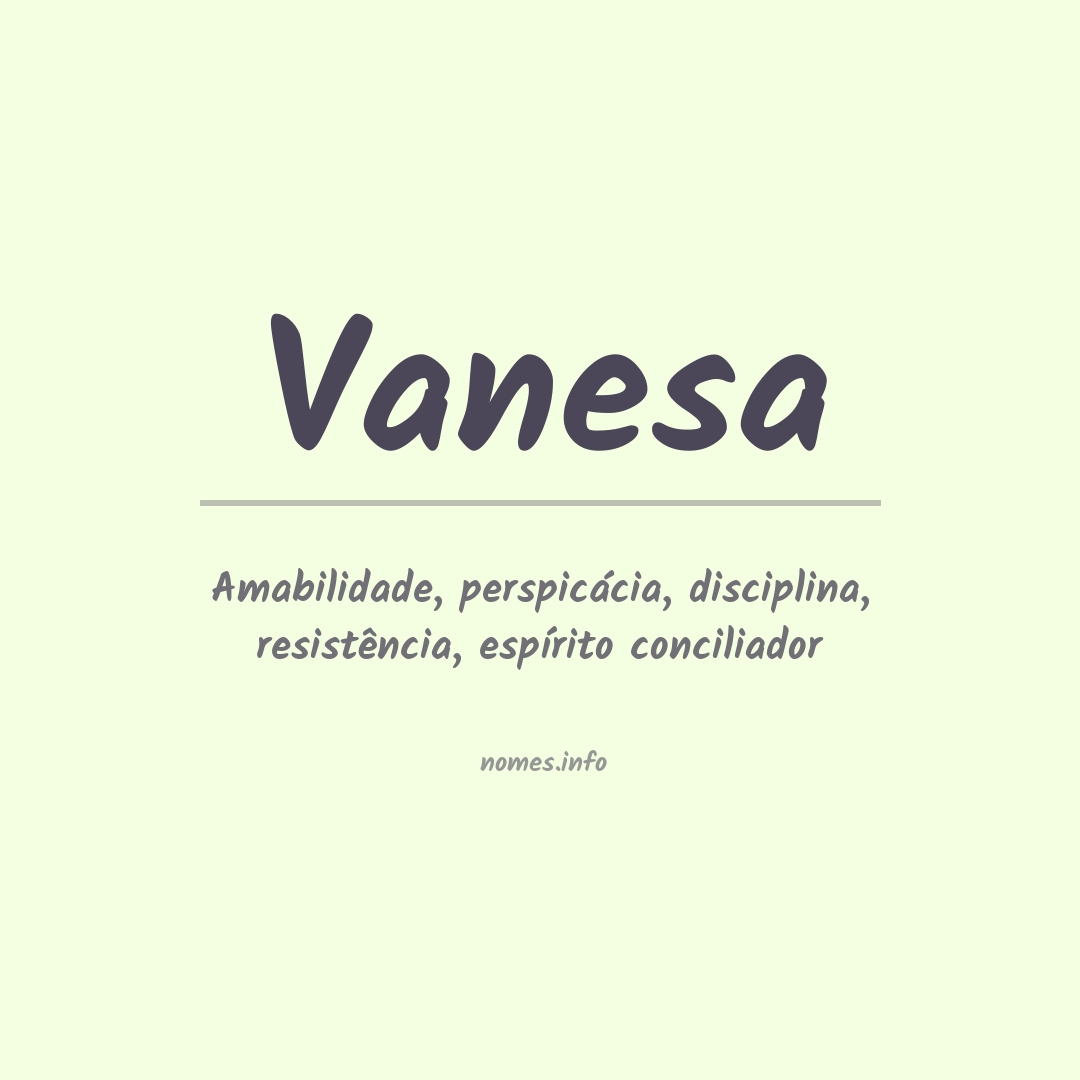 Significado do nome Vanesa