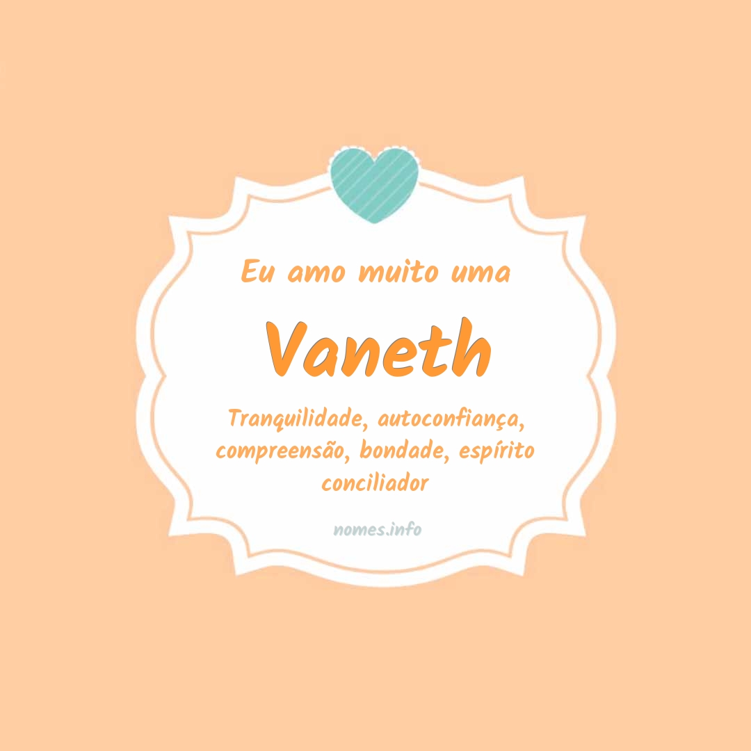 Eu amo muito Vaneth