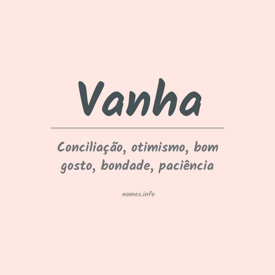 Significado do nome Vanha