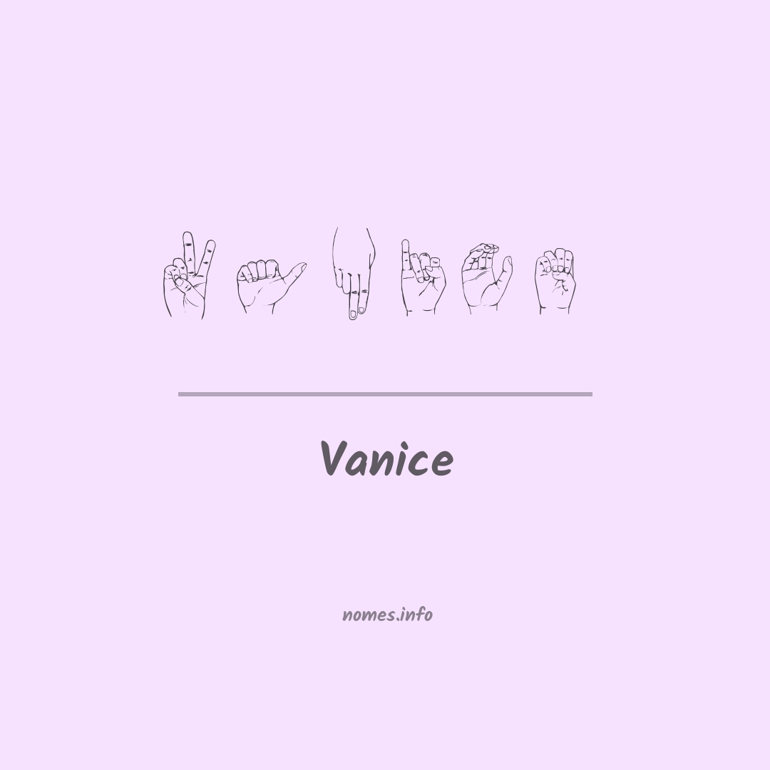 Vanice em Libras