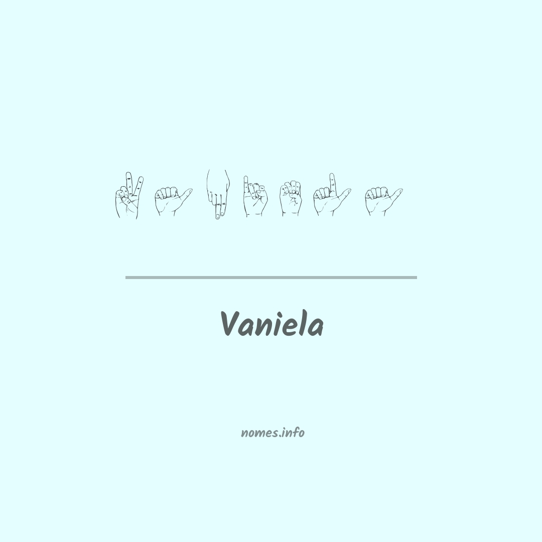 Vaniela em Libras