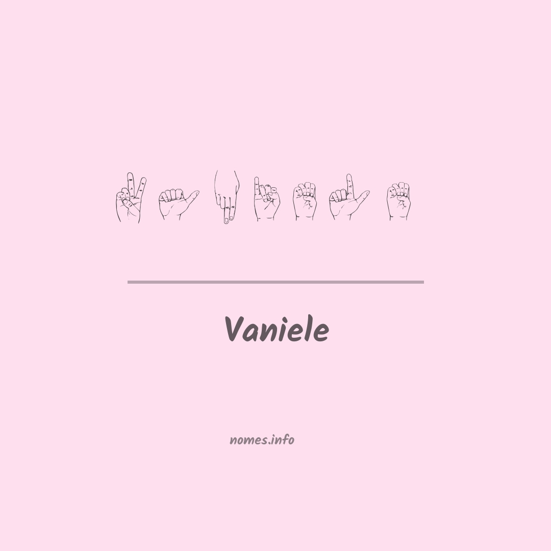 Vaniele em Libras