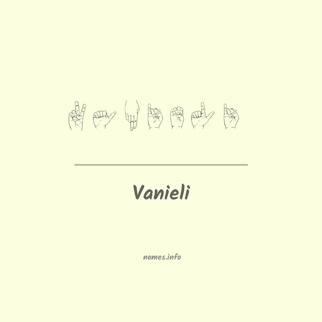 Vanieli em Libras