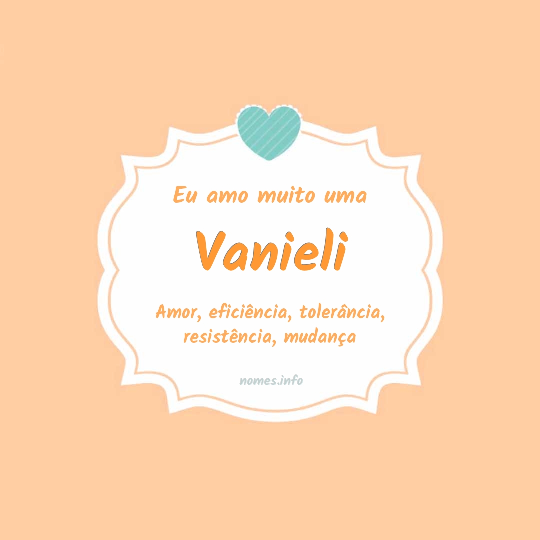 Eu amo muito Vanieli