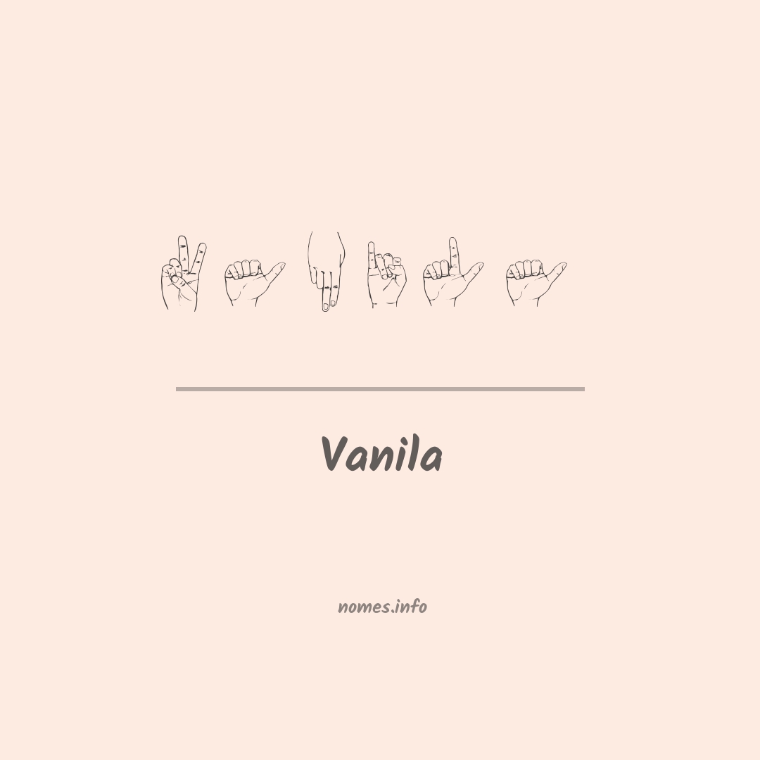Vanila em Libras
