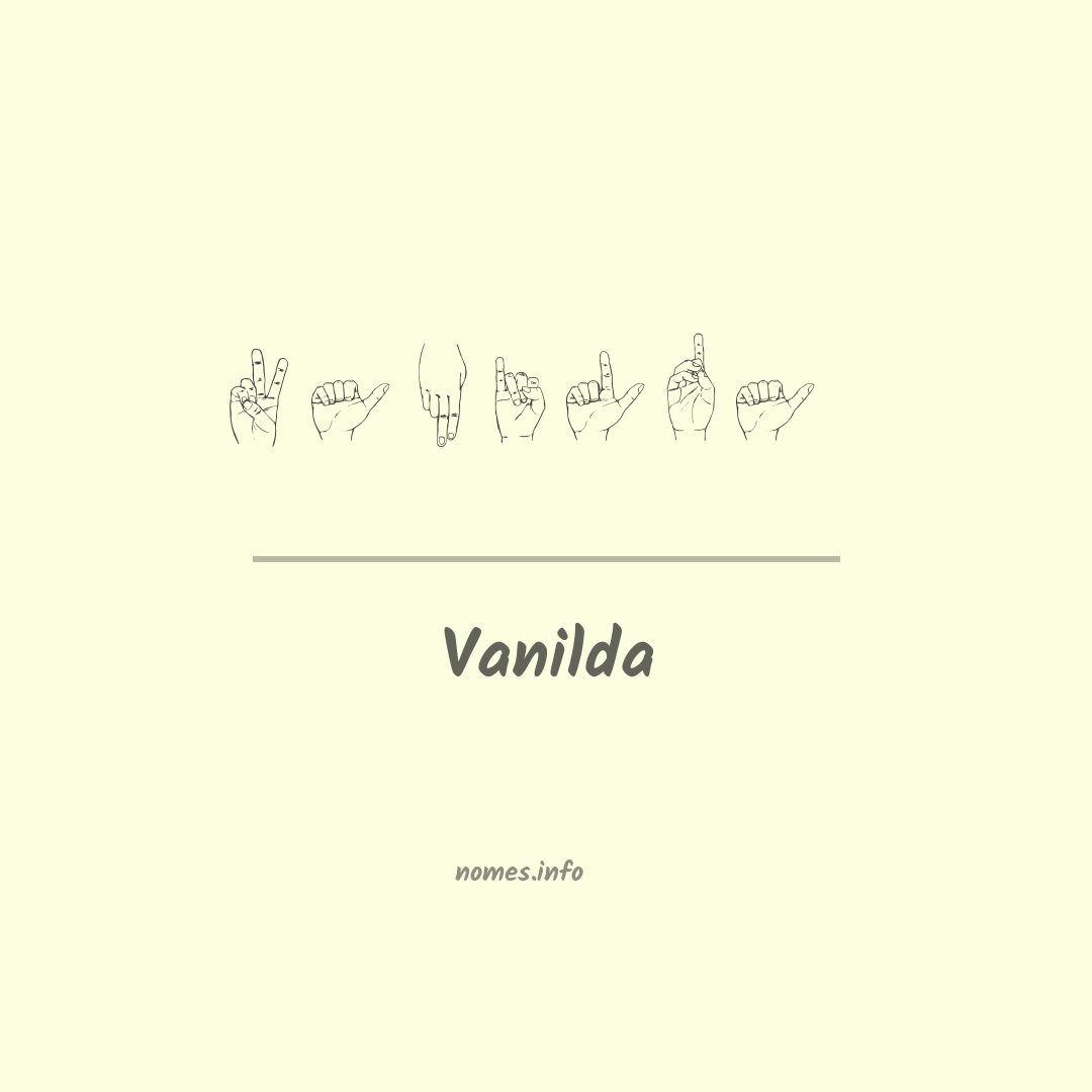 Vanilda em Libras