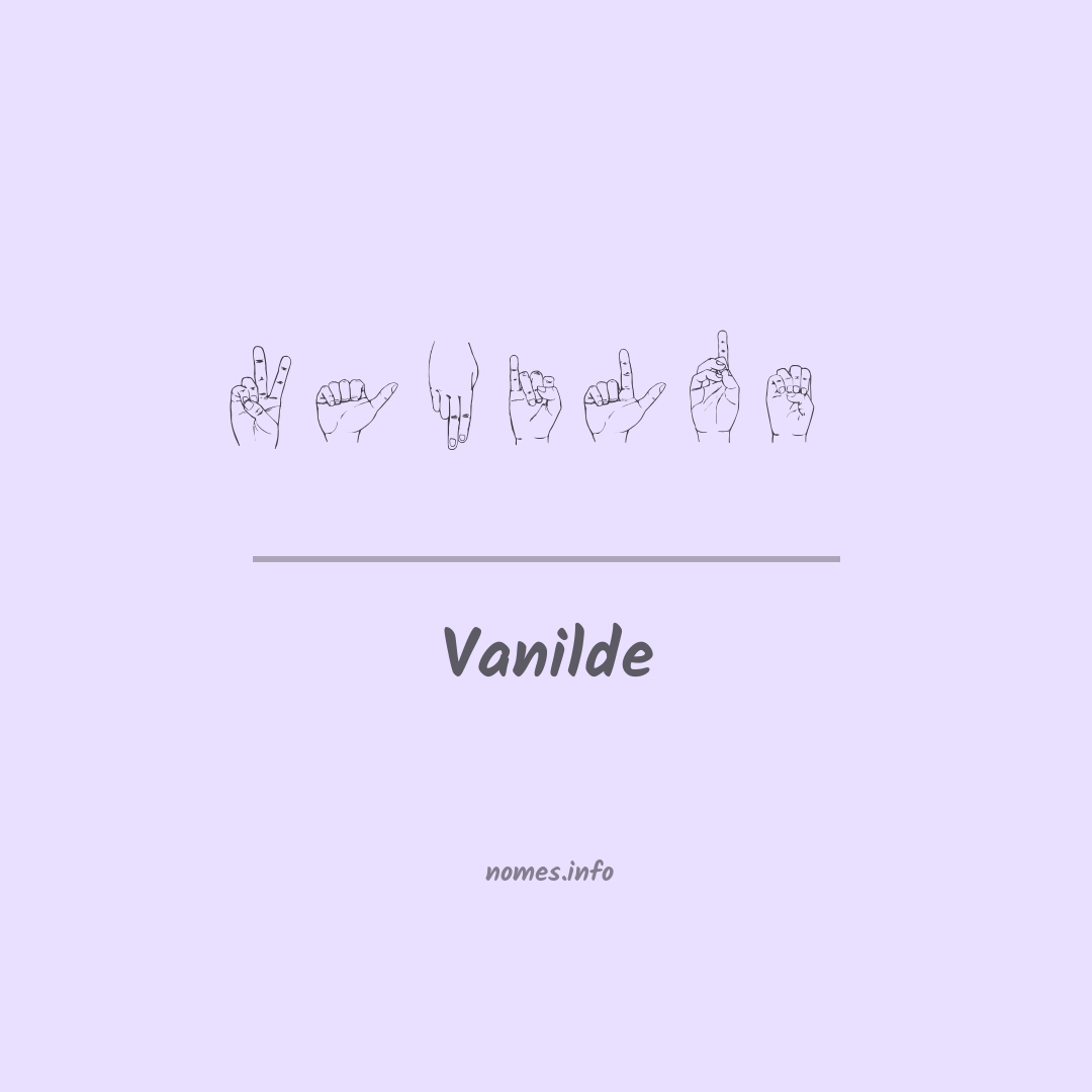 Vanilde em Libras