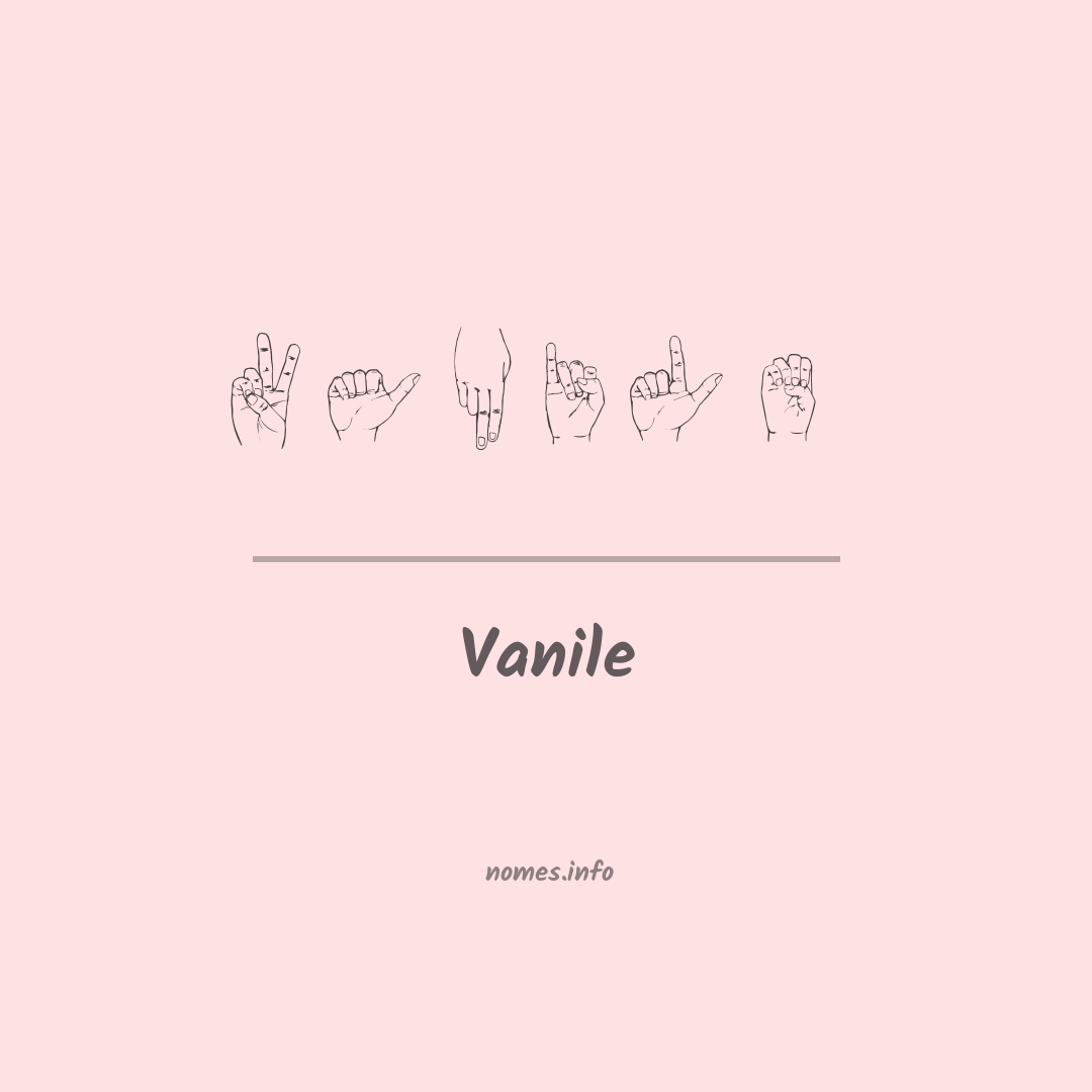 Vanile em Libras