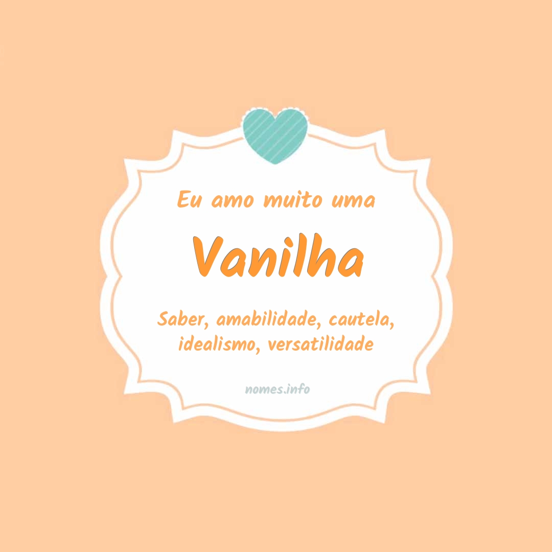 Eu amo muito Vanilha