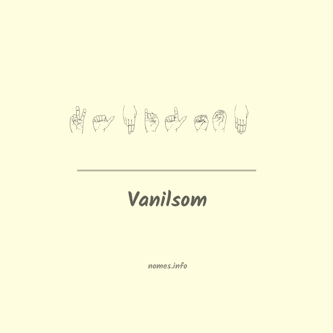 Vanilsom em Libras