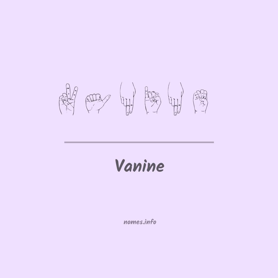 Vanine em Libras