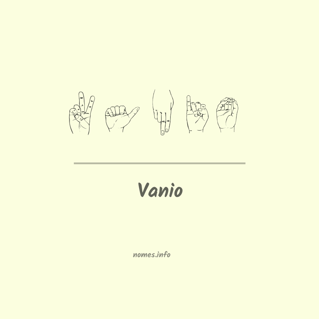 Vanio em Libras