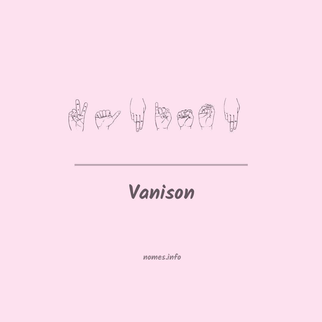Vanison em Libras
