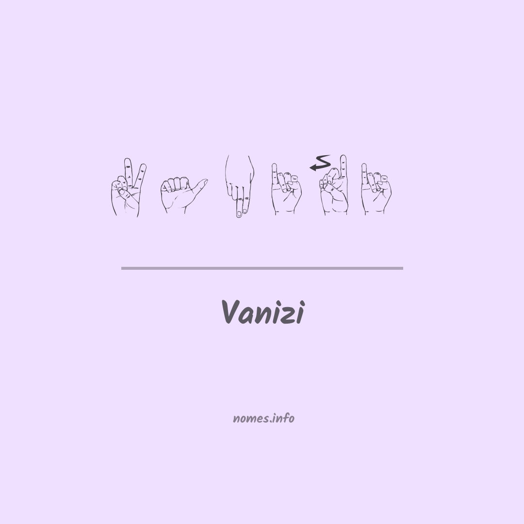 Vanizi em Libras