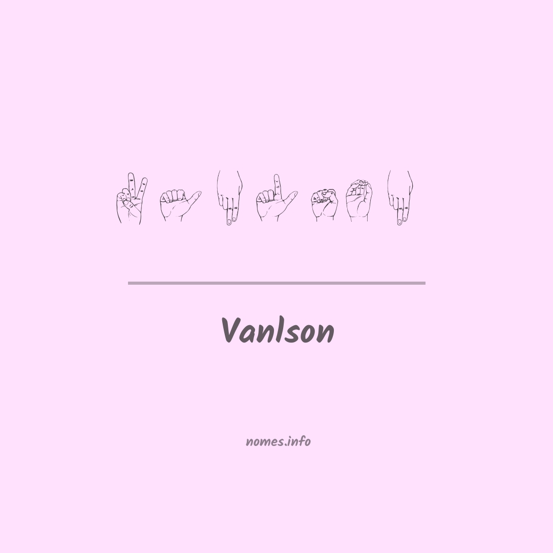 Vanlson em Libras