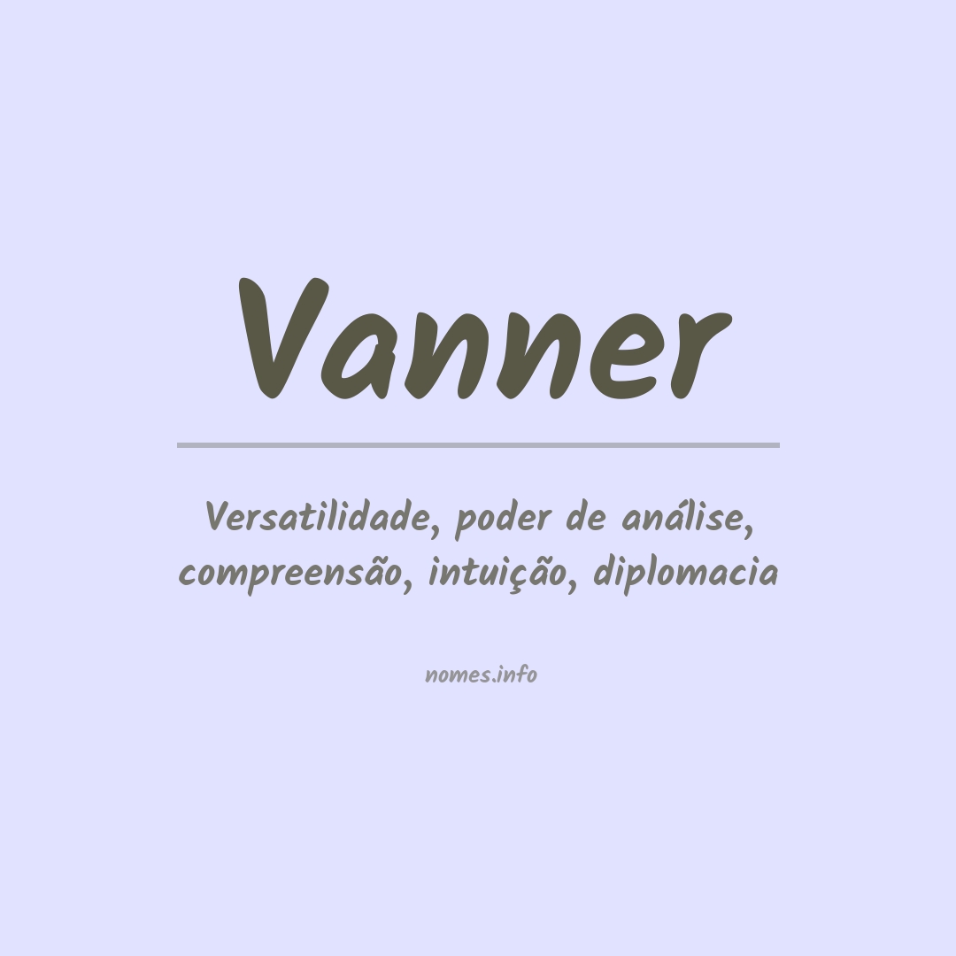 Significado do nome Vanner