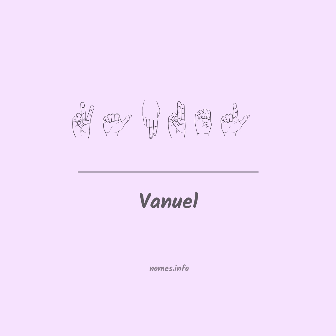 Vanuel em Libras