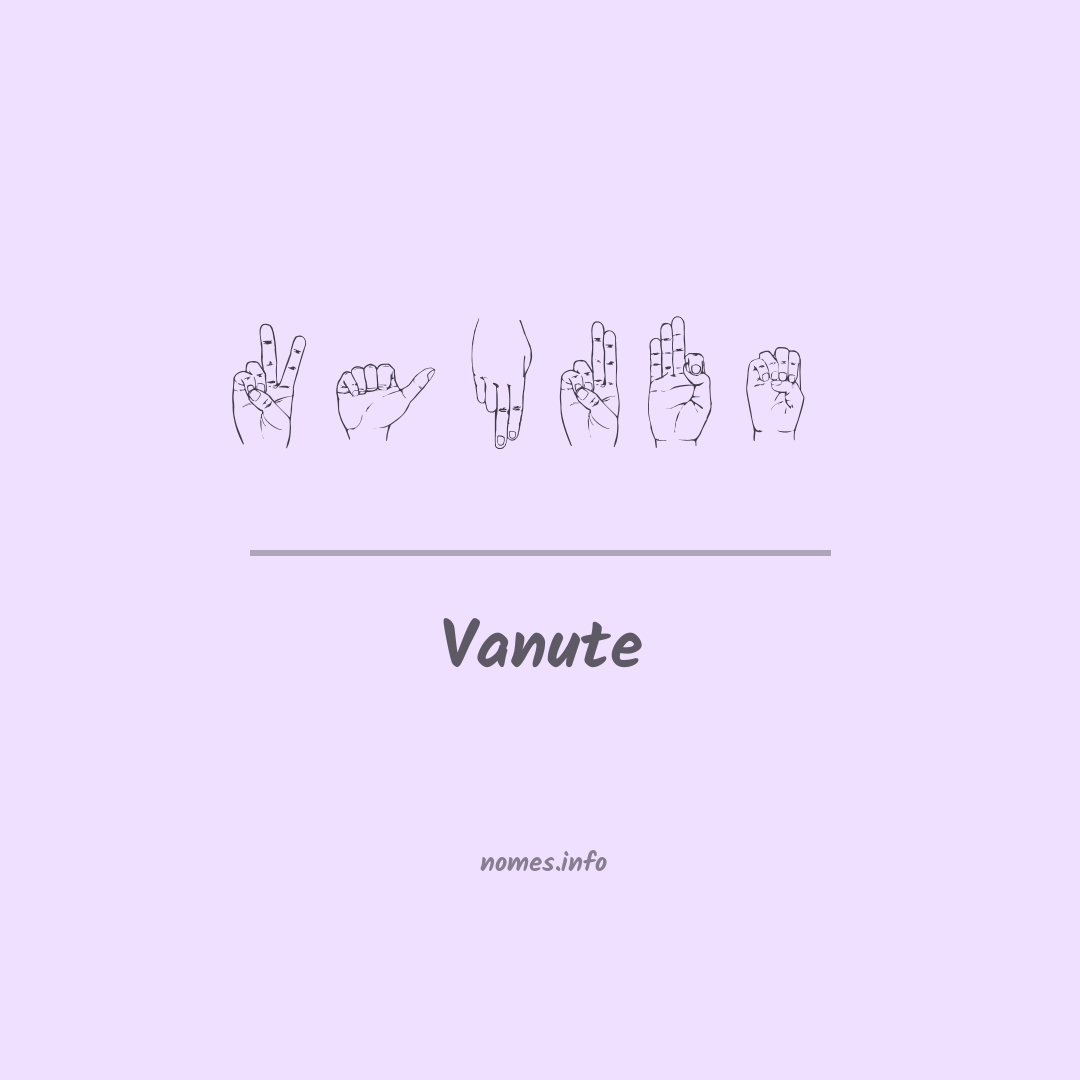 Vanute em Libras