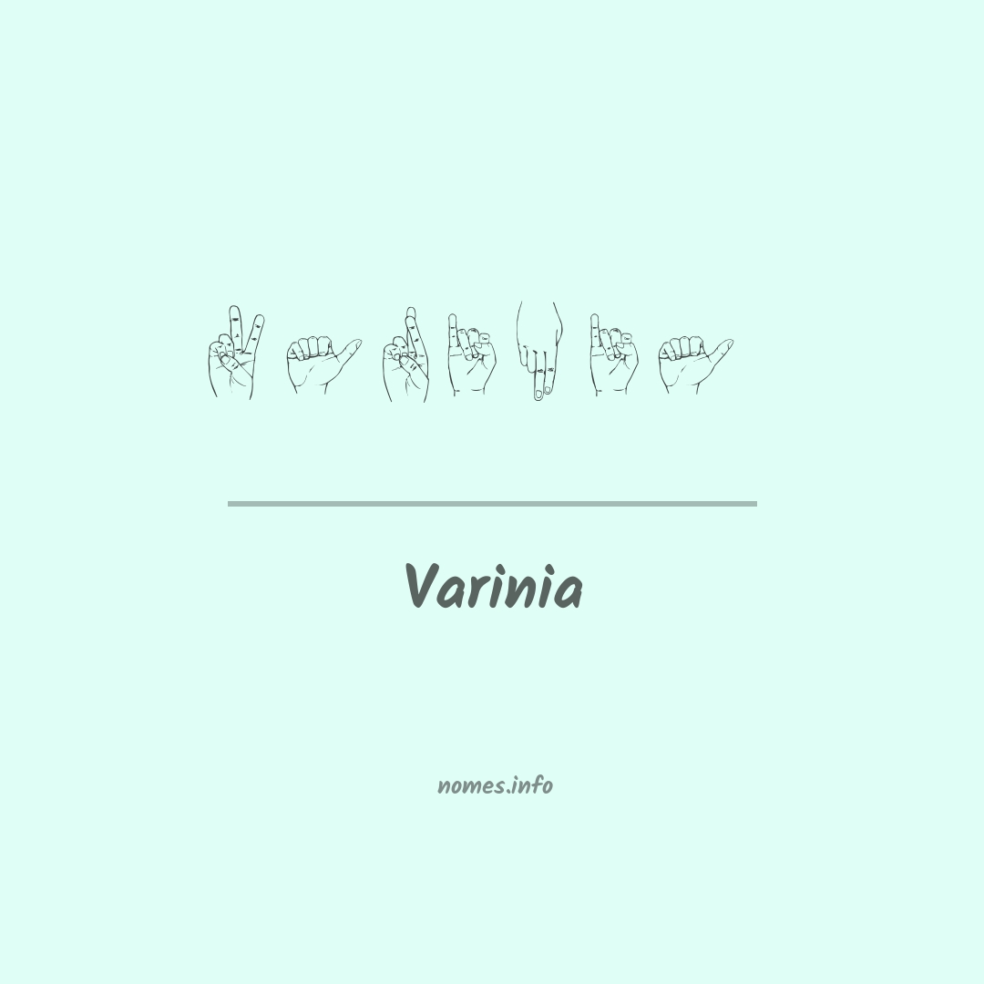 Varinia em Libras