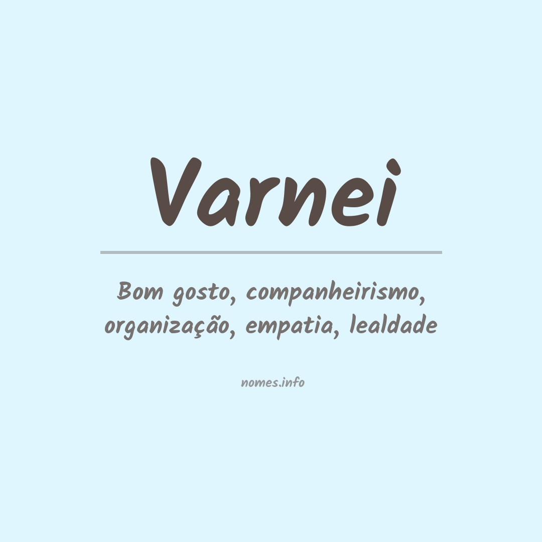 Significado do nome Varnei