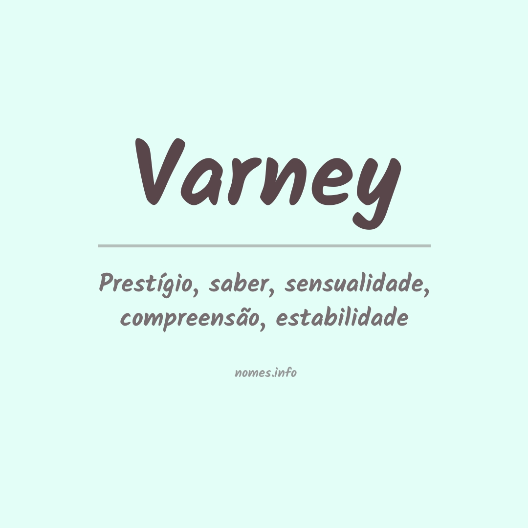 Significado do nome Varney