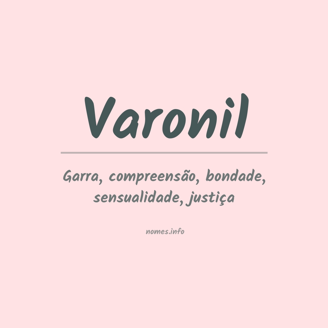 Significado do nome Varonil Significado do nome Varonil