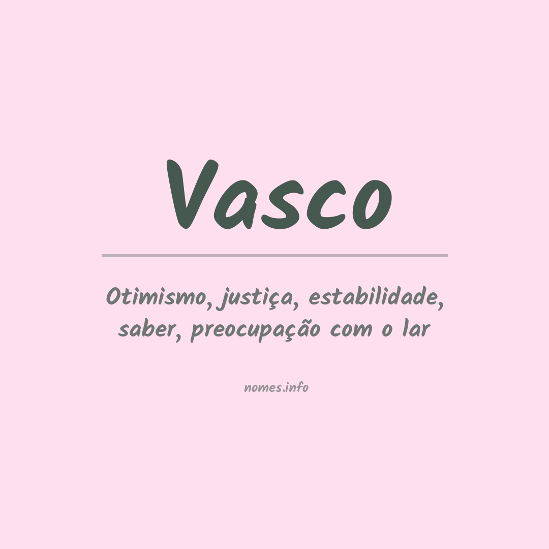 Significado do nome Vasco