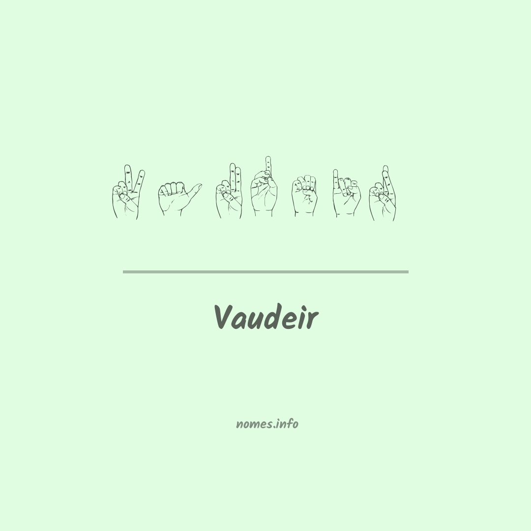 Vaudeir em Libras