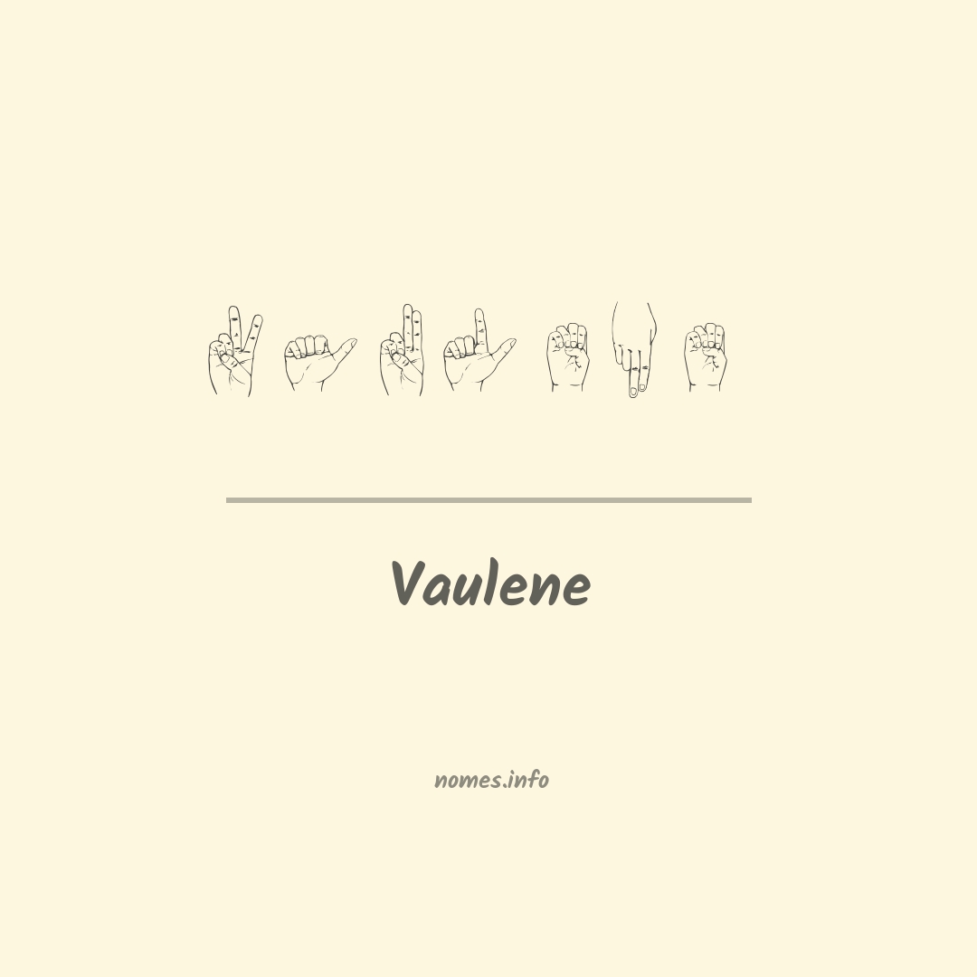 Vaulene em Libras