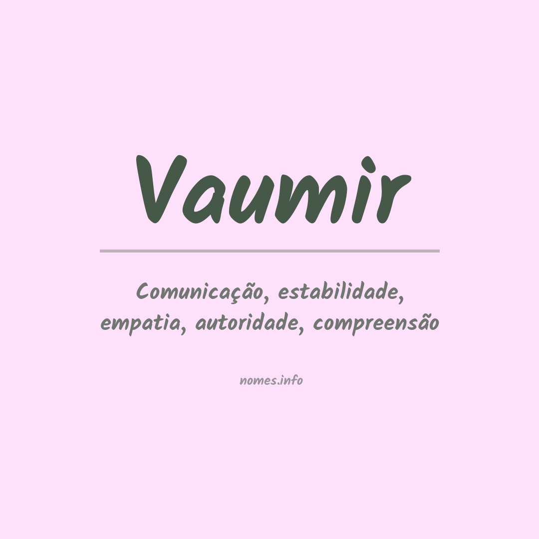 Significado do nome Vaumir