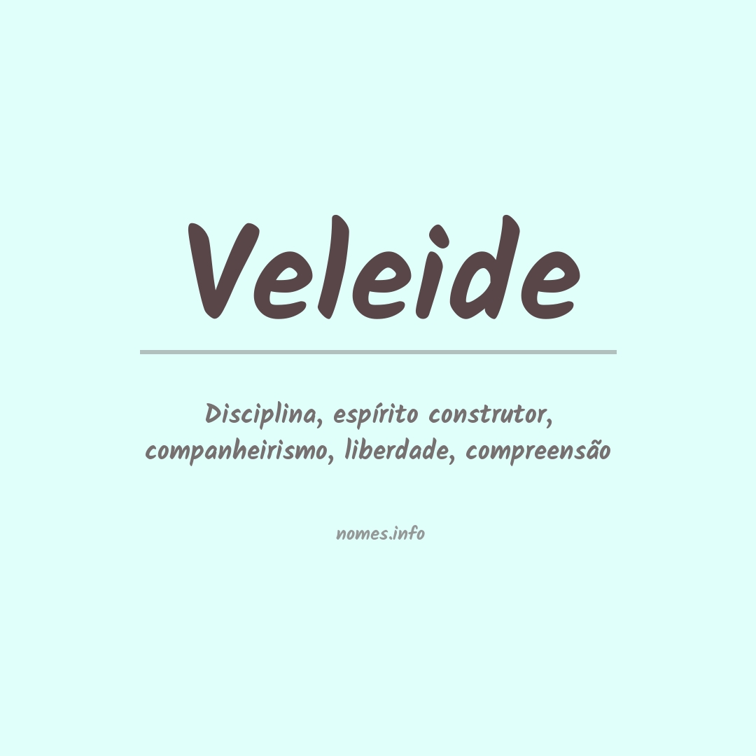Significado do nome Veleide