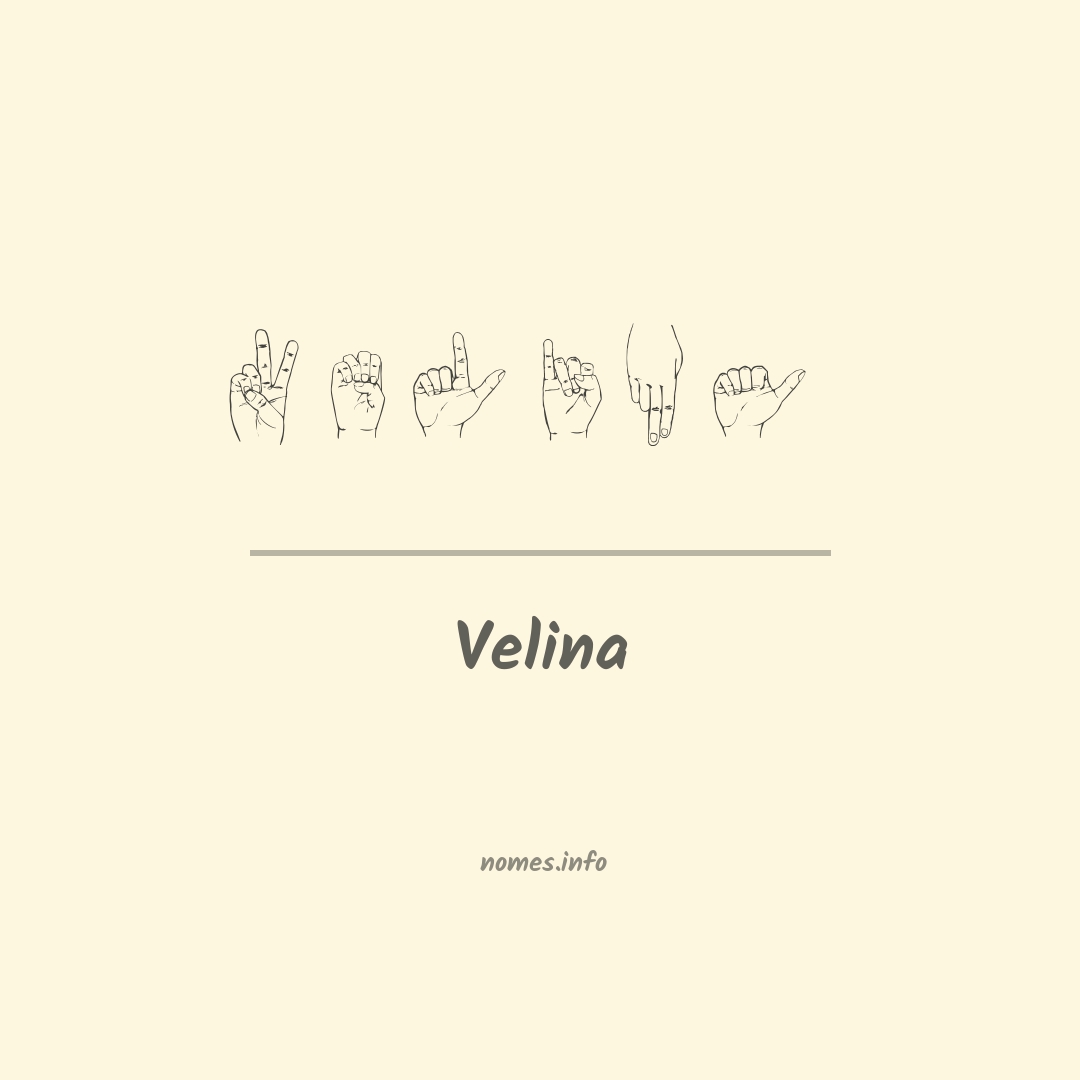 Velina em Libras