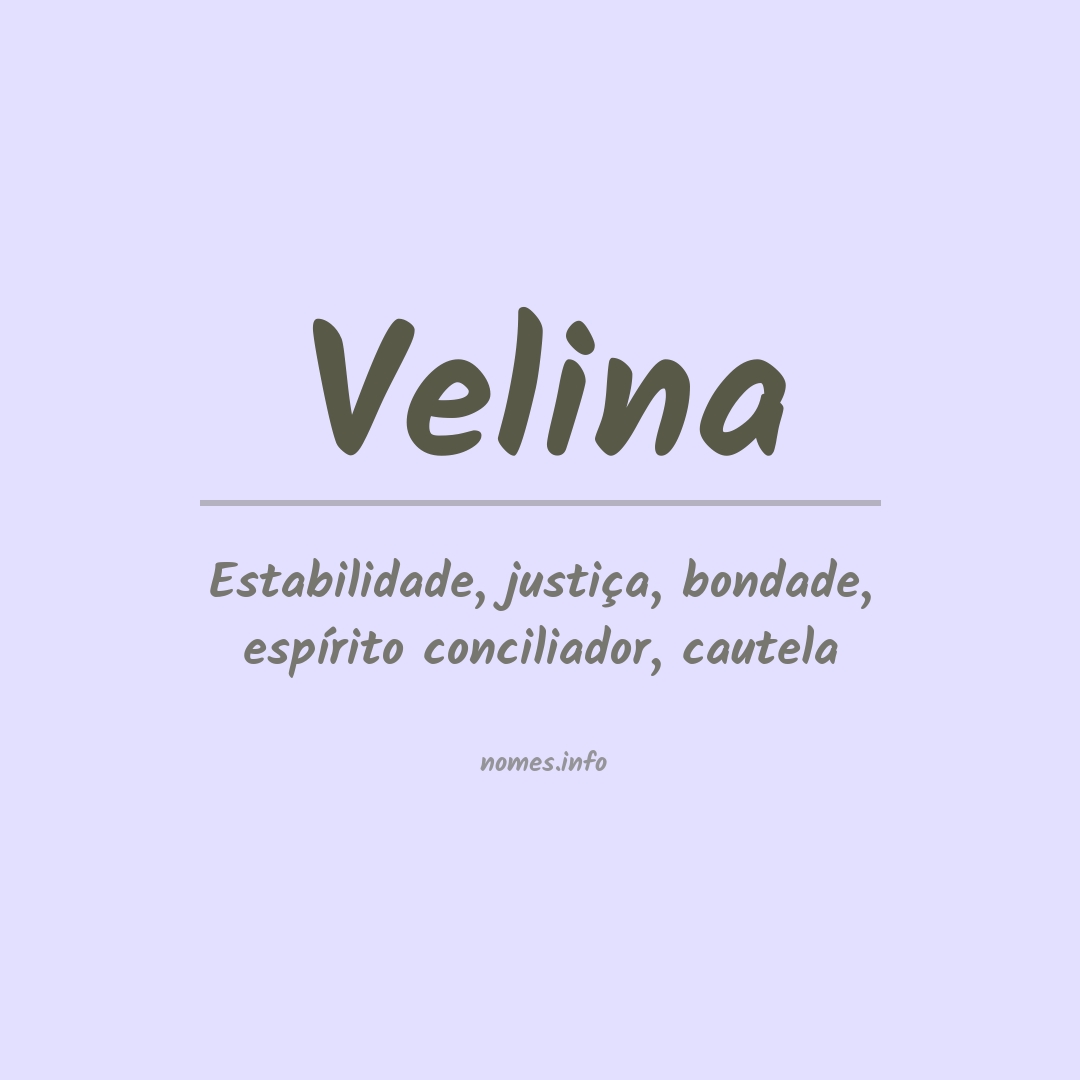 Significado do nome Velina