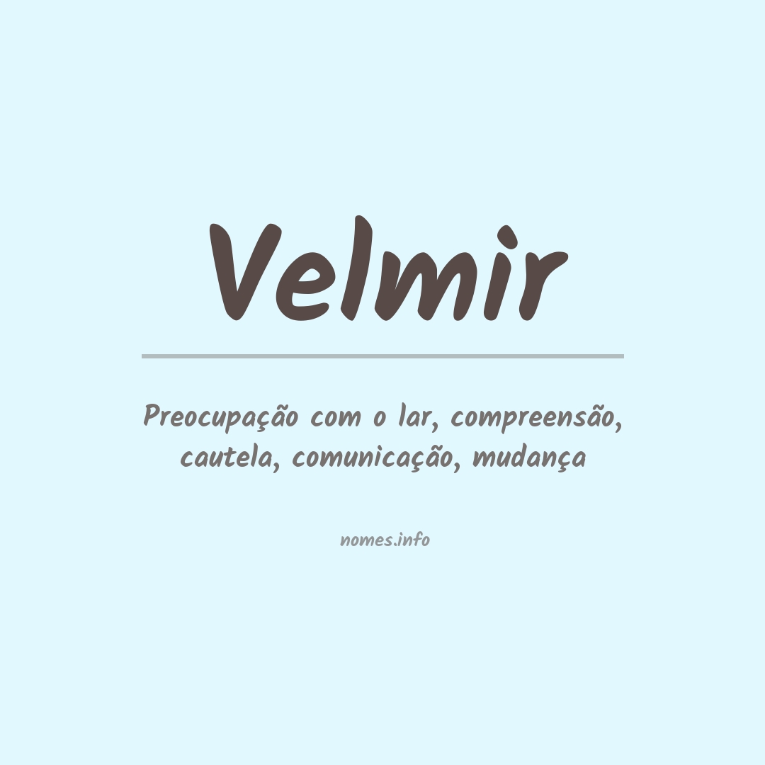 Significado do nome Velmir