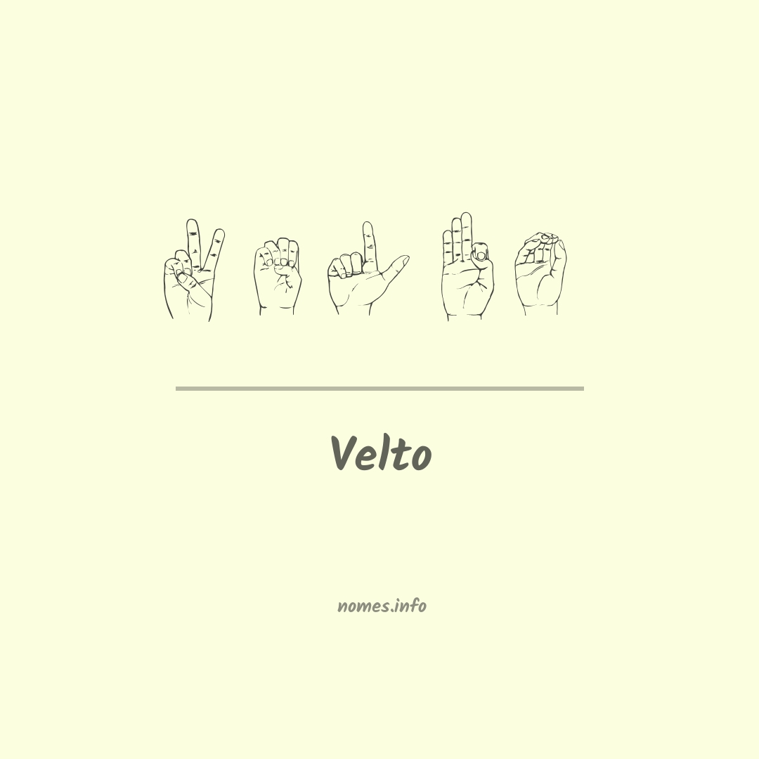 Velto em Libras