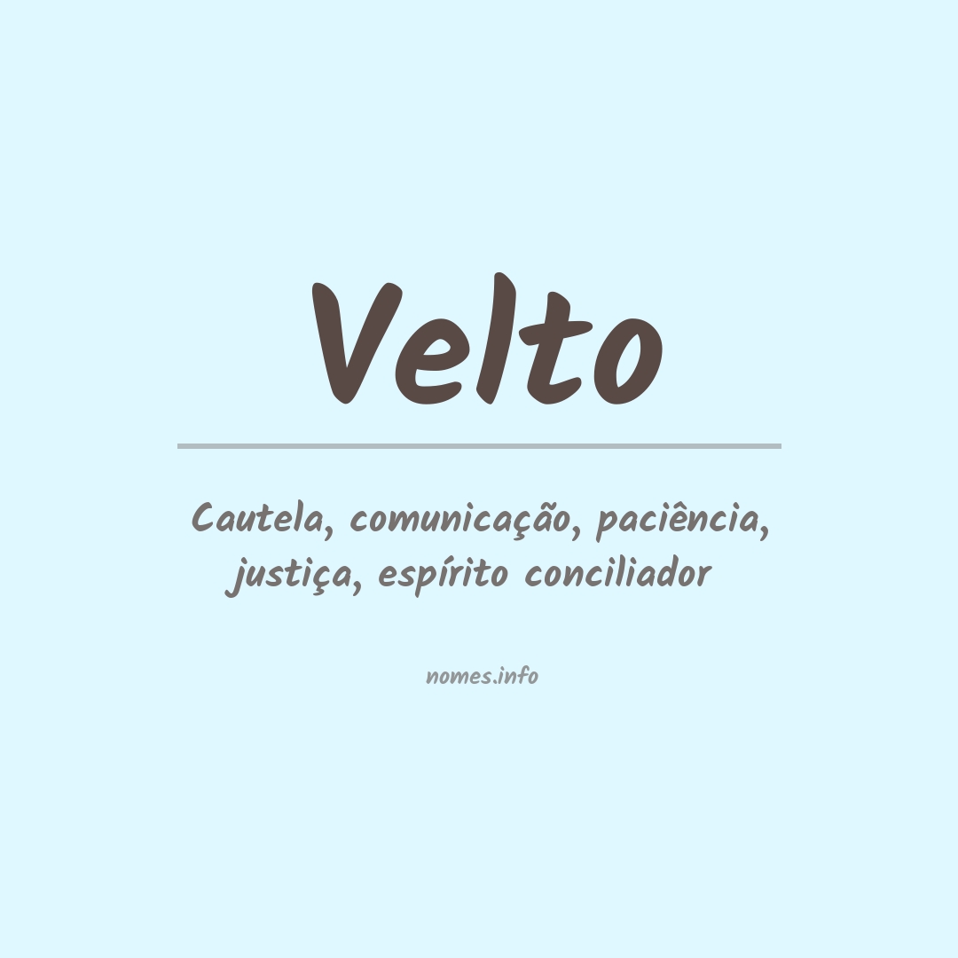 Significado do nome Velto