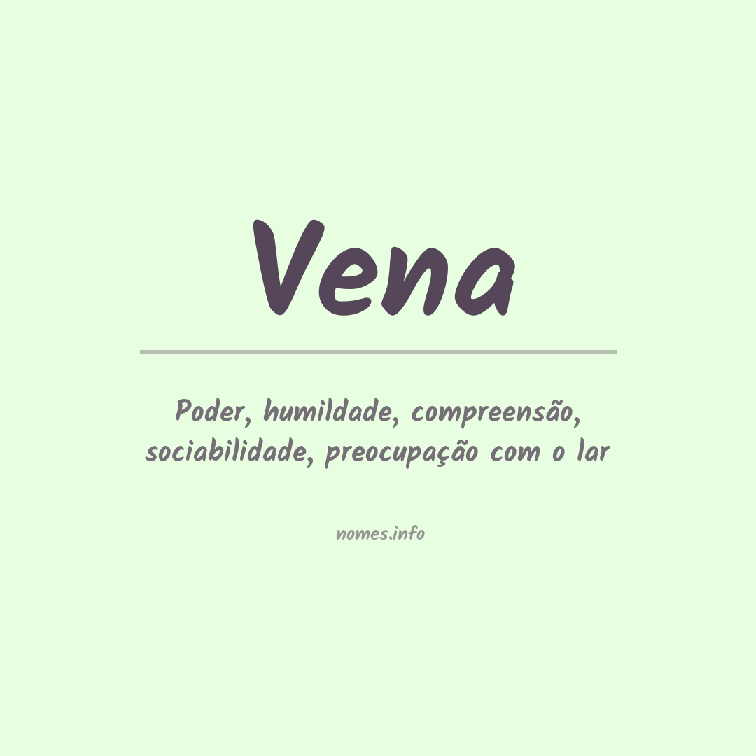 Significado do nome Vena