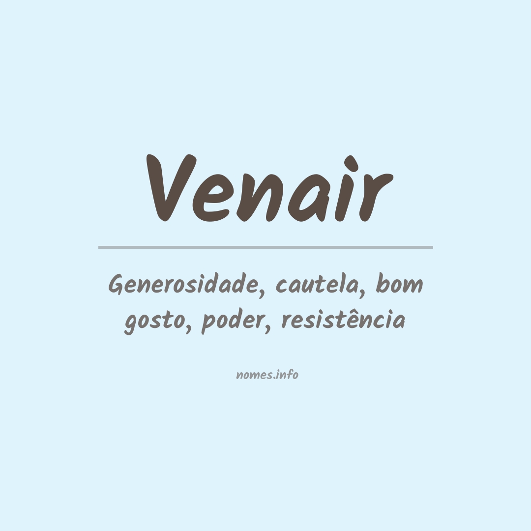 Significado do nome Venair