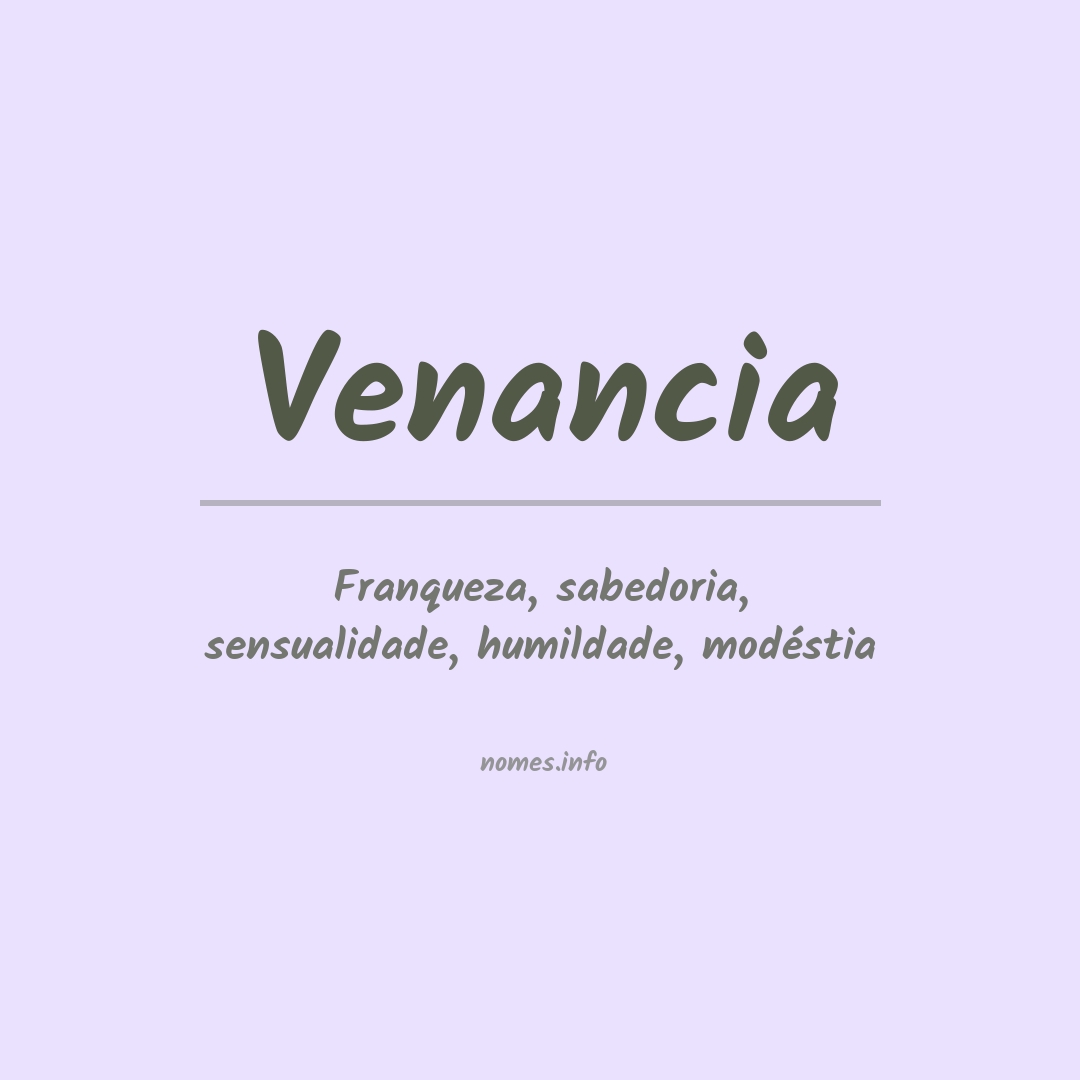 Significado do nome Venancia