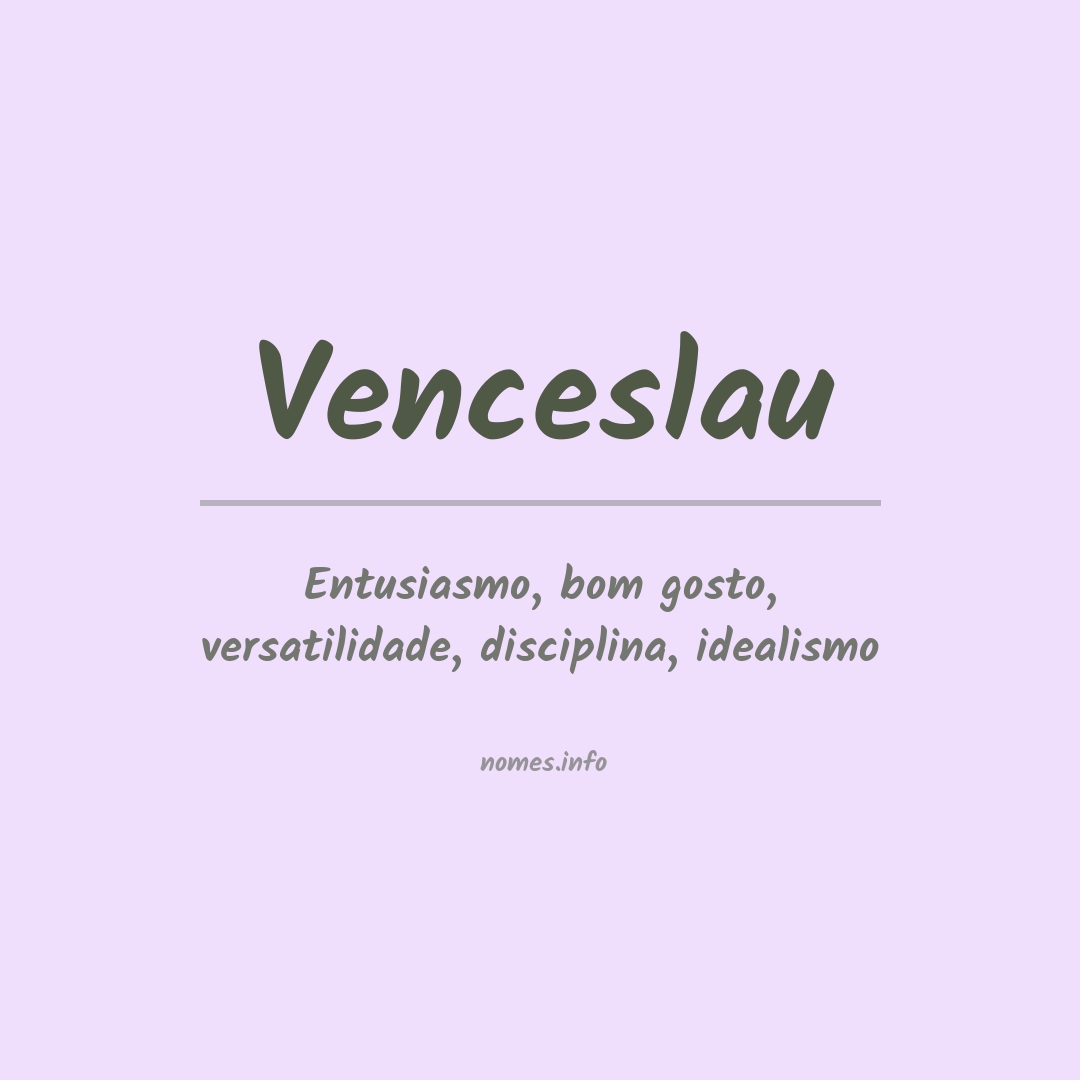 Significado do nome Venceslau