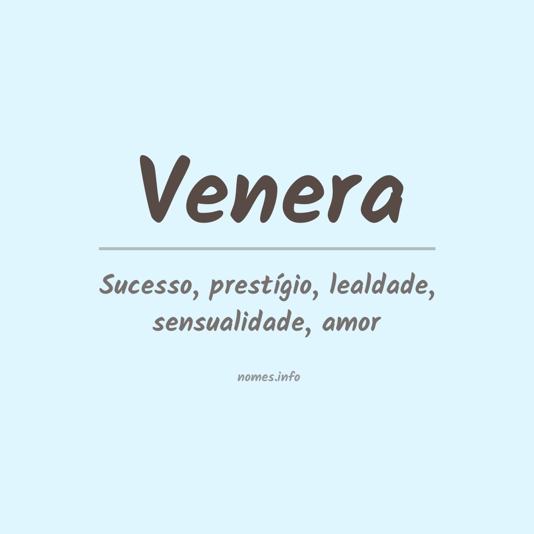 Significado do nome Venera