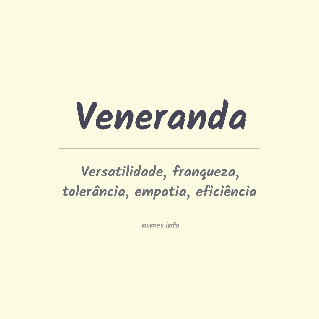 Significado do nome Veneranda