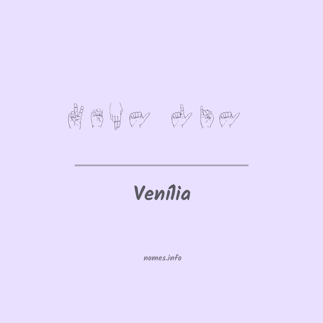 Venília em Libras