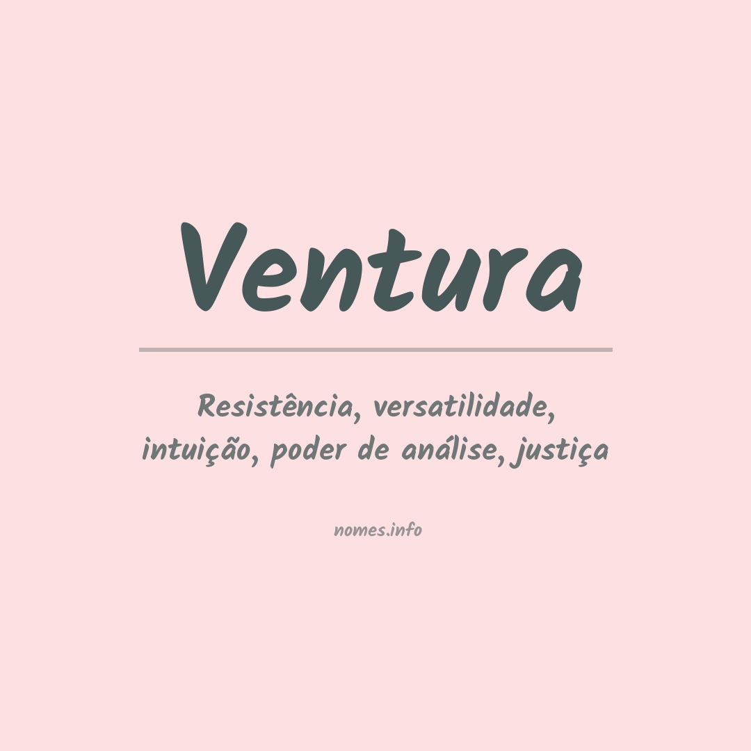 Significado do nome Ventura