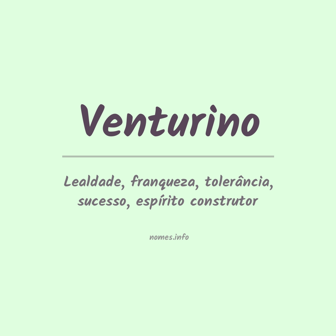 Significado do nome Venturino