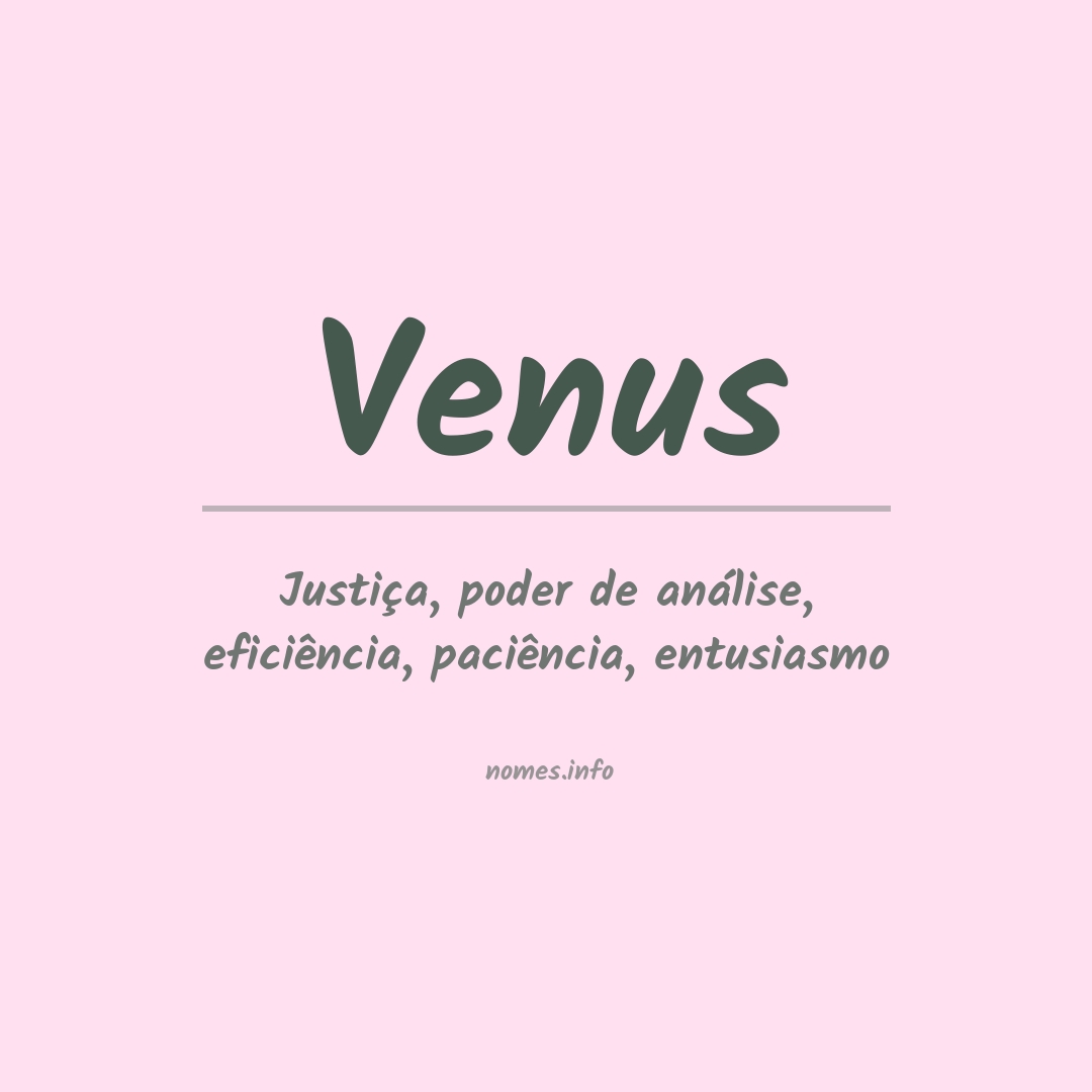 Significado do nome Venus