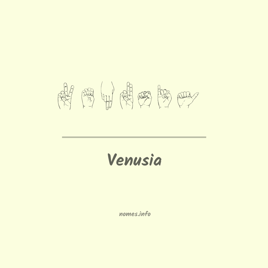 Venusia em Libras