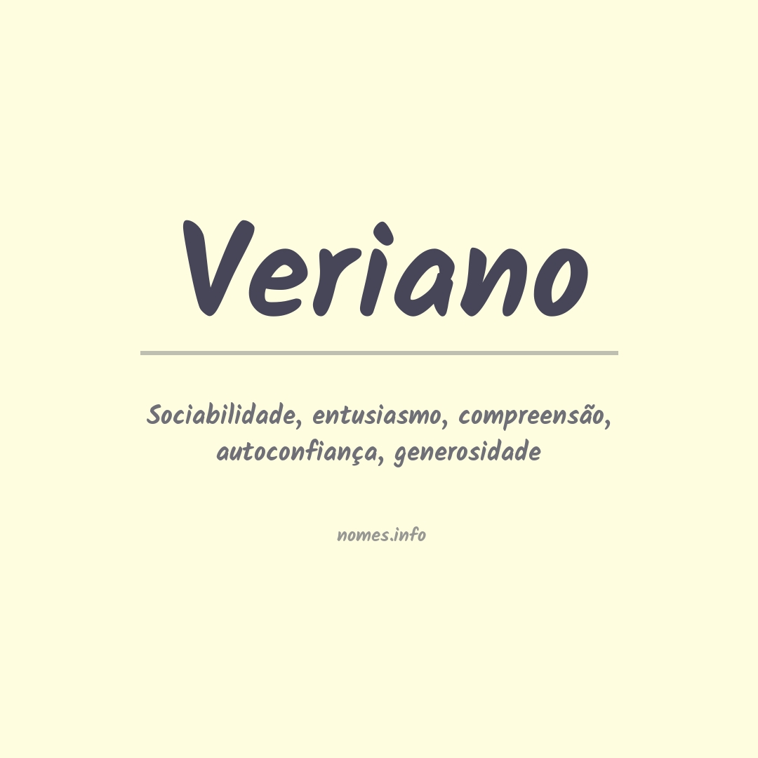 Significado do nome Veriano